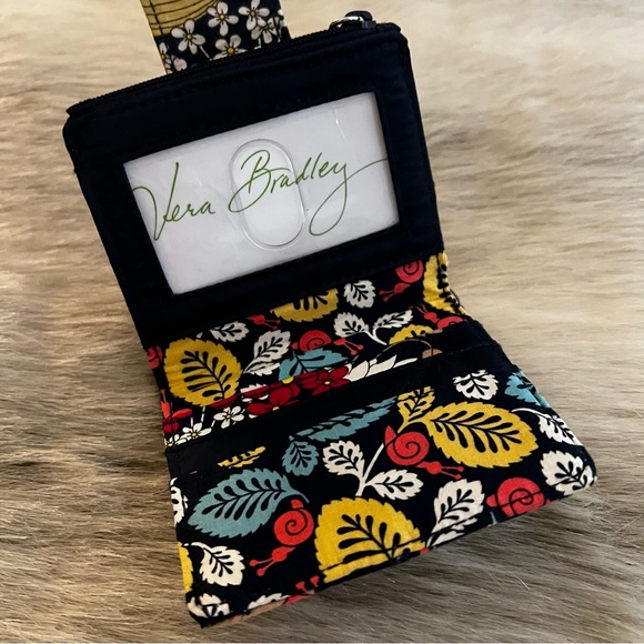 VERA BRADLEY Happy Snails 2011 Patchwork Snap Wallet Blue Yellow Orange Y2K - Picture 7 of 14